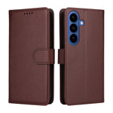 Samsung Galaxy S26 EIDERWOOD Kunstskinn Flip Deksel m. Strop - Brun