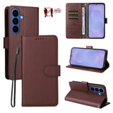 Samsung Galaxy S26 EIDERWOOD Kunstskinn Flip Deksel m. Strop - Brun