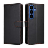 Samsung Galaxy S26 EIDERWOOD Kunstskinn Flip Deksel m. Strop - Svart