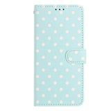 EIDERWOOD iPhone 17 Kunstskinn Flip Deksel m. Polka Design - Blå