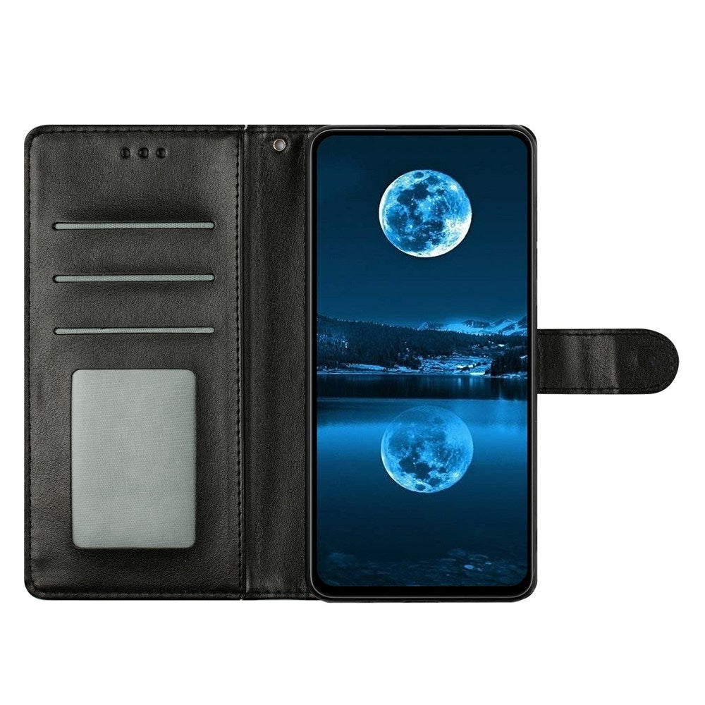 Samsung Galaxy S26 Ultra EIDERWOOD Kunstskinn Deksel med Stropp & Kortholder – Svart