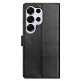 Samsung Galaxy S26 Ultra EIDERWOOD Kunstskinn Deksel med Stropp & Kortholder – Svart