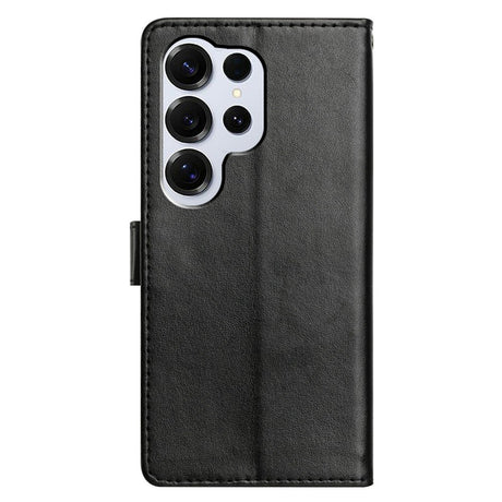 Samsung Galaxy S26 Ultra EIDERWOOD Kunstskinn Deksel med Stropp & Kortholder – Svart