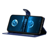 Samsung Galaxy S26 Ultra EIDERWOOD Kunstskinn Deksel med Stropp & Kortholder – Blå