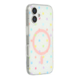 EIDERWOOD iPhone 17 Hybrid Deksel med Polka Design - MagSafe Kompatibel - Gjennomsiktig / Multi