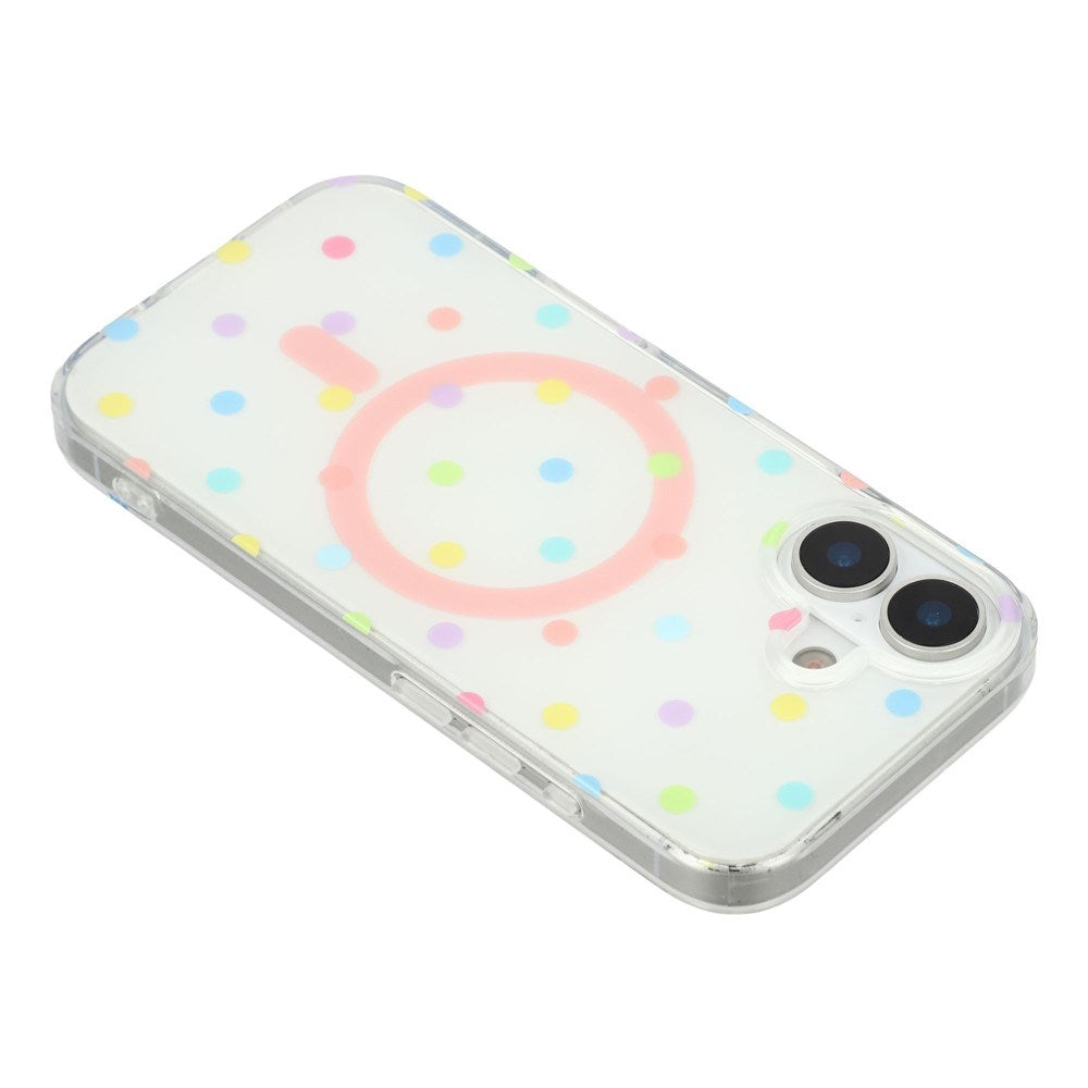 EIDERWOOD iPhone 17 Hybrid Deksel med Polka Design - MagSafe Kompatibel - Gjennomsiktig / Multi