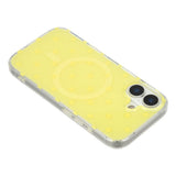 EIDERWOOD iPhone 17 Hybrid Deksel med Polka Design - MagSafe Kompatibel - Gjennomsiktig / Gul