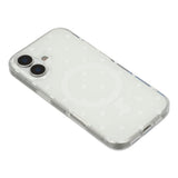 EIDERWOOD iPhone 17 Hybrid Deksel med Polka Design - MagSafe Kompatibel - Gjennomsiktig / Hvit
