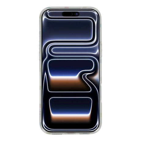 EIDERWOOD iPhone 17 Pro Hybrid Deksel med Polka Design - MagSafe Kompatibel - Gjennomsiktig / Turkis