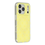 EIDERWOOD iPhone 17 Pro Hybrid Deksel med Polka Design - MagSafe Kompatibel - Gjennomsiktig / Gul