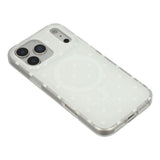 EIDERWOOD iPhone 17 Pro Max Hybrid Deksel med Polka Design - MagSafe Kompatibel - Gjennomsiktig / Hvit
