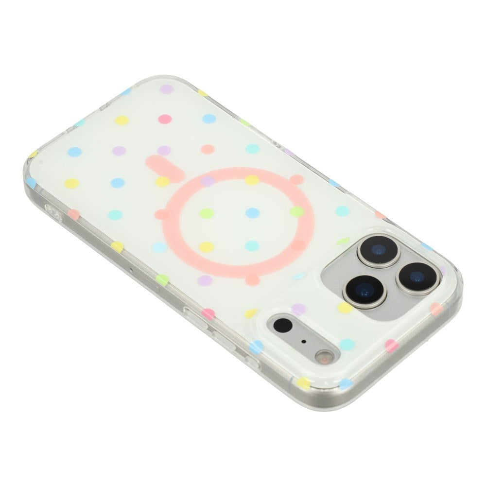 EIDERWOOD iPhone 17 Pro Max Hybrid Deksel med Polka Design - MagSafe Kompatibel - Gjennomsiktig / Multi