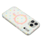 EIDERWOOD iPhone 17 Pro Max Hybrid Deksel med Polka Design - MagSafe Kompatibel - Gjennomsiktig / Multi