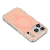 EIDERWOOD iPhone 17 Pro Max Hybrid Deksel med Polka Design - MagSafe Kompatibel - Gjennomsiktig / Rosa