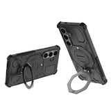 Samsung Galaxy S26 EIDERWOOD Håndverker Deksel m. Roterende Kickstand - Svart
