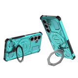 Samsung Galaxy S26 EIDERWOOD Håndverker Deksel m. Roterende Kickstand - Turkis