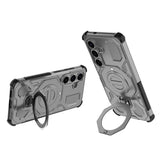 Samsung Galaxy S26 EIDERWOOD Håndverker Deksel m. Roterende Kickstand - Grå