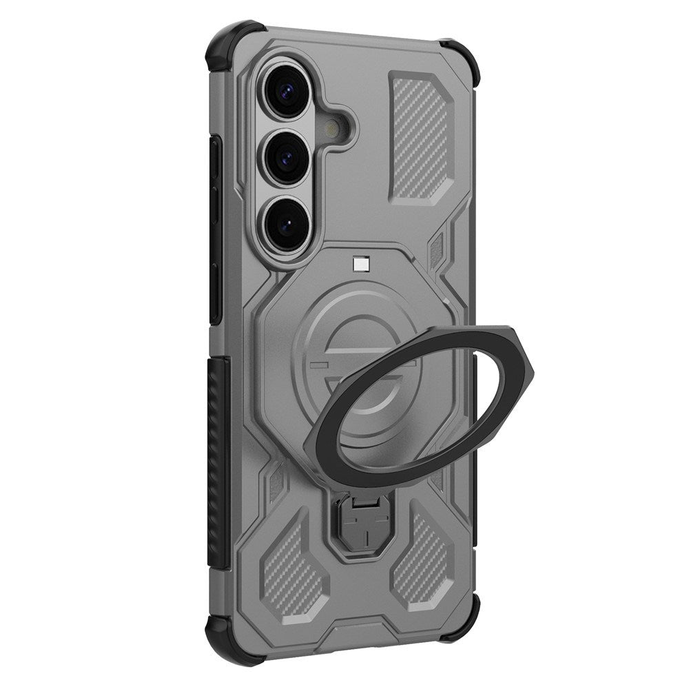 Samsung Galaxy S26 EIDERWOOD Håndverker Deksel m. Roterende Kickstand - Grå