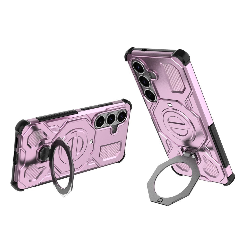Samsung Galaxy S26 EIDERWOOD Håndverker Deksel m. Roterende Kickstand - Rosa