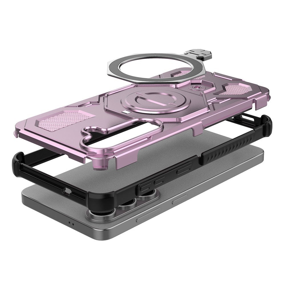 Samsung Galaxy S26 EIDERWOOD Håndverker Deksel m. Roterende Kickstand - Rosa