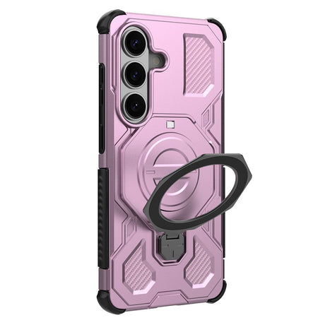 Samsung Galaxy S26 EIDERWOOD Håndverker Deksel m. Roterende Kickstand - Rosa
