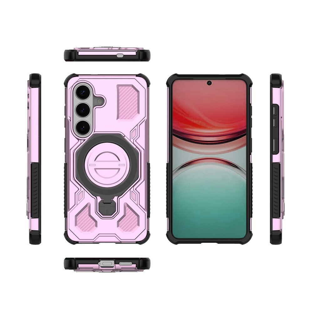 Samsung Galaxy S26 EIDERWOOD Håndverker Deksel m. Roterende Kickstand - Rosa