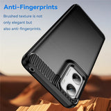 Motorola Moto G06 / G06 Power EIDERWOOD Carbon Fiber Deksel - Svart