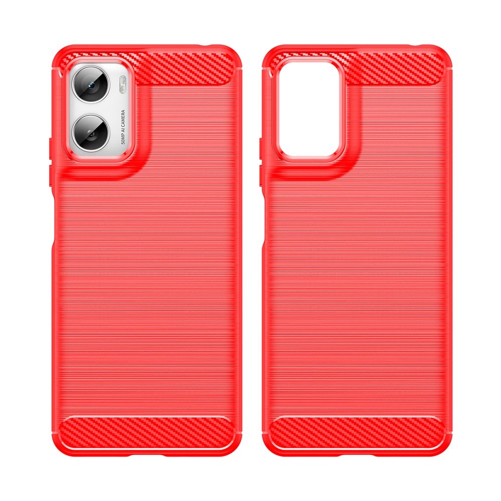 Motorola Moto G06 / G06 Power EIDERWOOD Carbon Fiber Deksel - Rød
