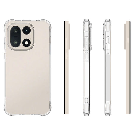 OnePlus 15 Plast Deksel med Støtdempende Hjørner & Side Grip - Gjennomsiktig