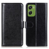 Motorola Moto G06 EIDERWOOD Kunstlær Flip Deksel m. Kortholder - Svart