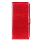 Motorola Moto G06 EIDERWOOD Kunstlær Flip Deksel m. Kortholder - Rød