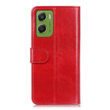 Motorola Moto G06 EIDERWOOD Kunstlær Flip Deksel m. Kortholder - Rød