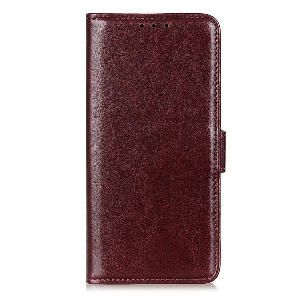 Motorola Moto G06 EIDERWOOD Kunstlær Flip Deksel m. Kortholder - Brun