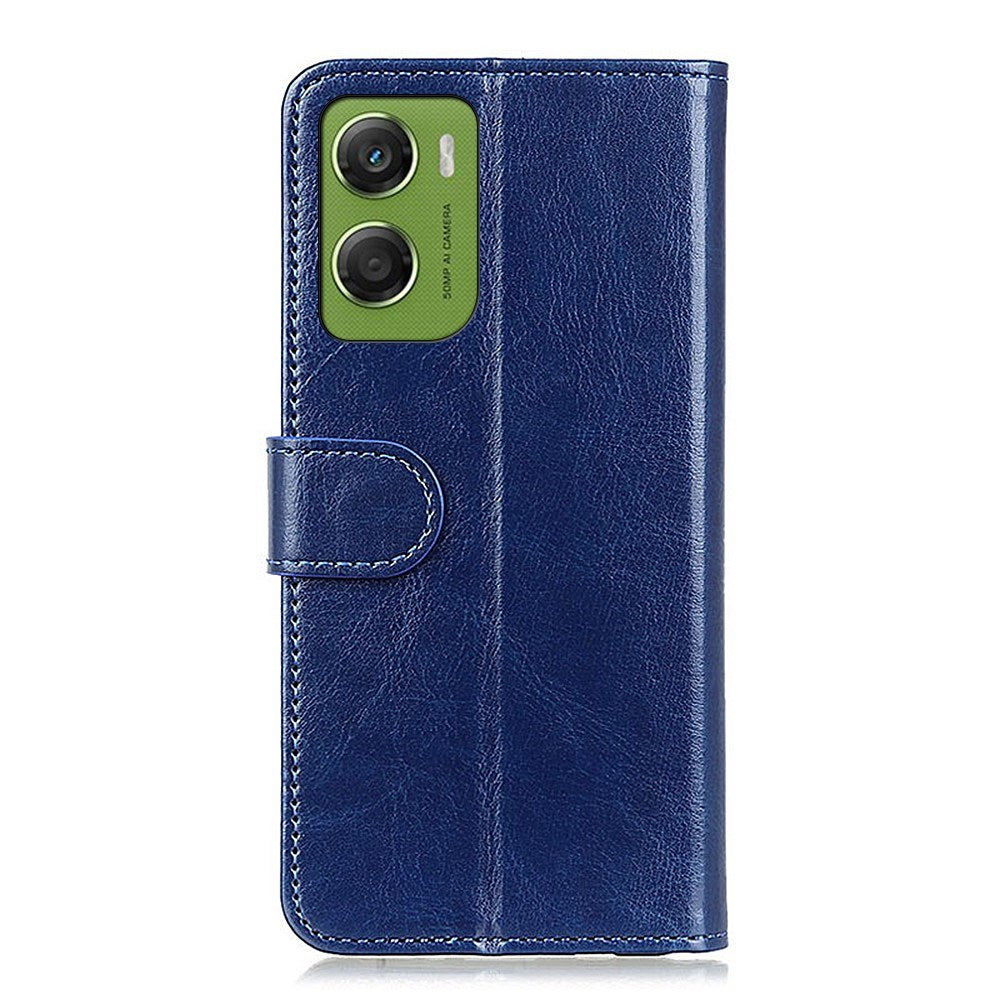 Motorola Moto G06 EIDERWOOD Kunstlær Flip Deksel m. Kortholder - Blå