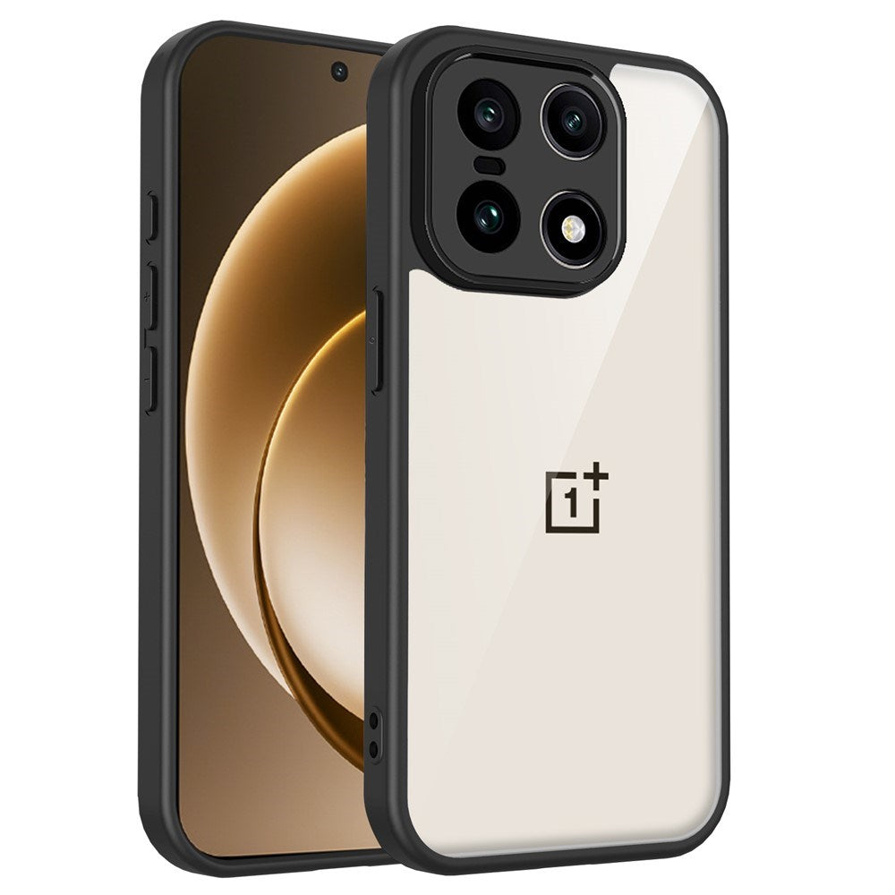 EIDERWOOD OnePlus 15 Fleksibelt Plast Deksel - Gjennomsiktig/Svart