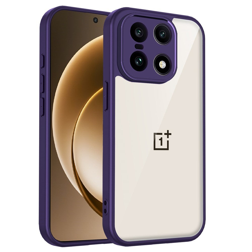 EIDERWOOD OnePlus 15 Fleksibelt Plast Deksel - Gjennomsiktig/Lilla