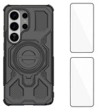 Samsung Galaxy S26 Ultra Håndverker Deksel med Kickstand - inkl. 2 x Skjermbeskyttere - Svart