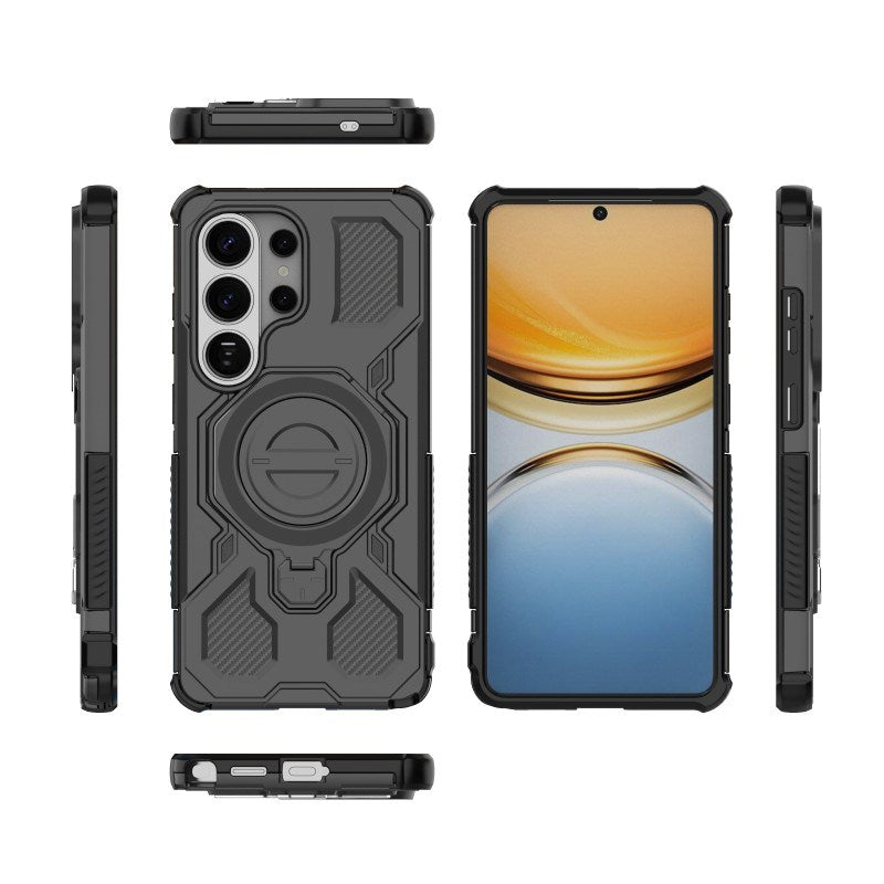 Samsung Galaxy S26 Ultra Håndverker Deksel med Kickstand - inkl. 2 x Skjermbeskyttere - Svart