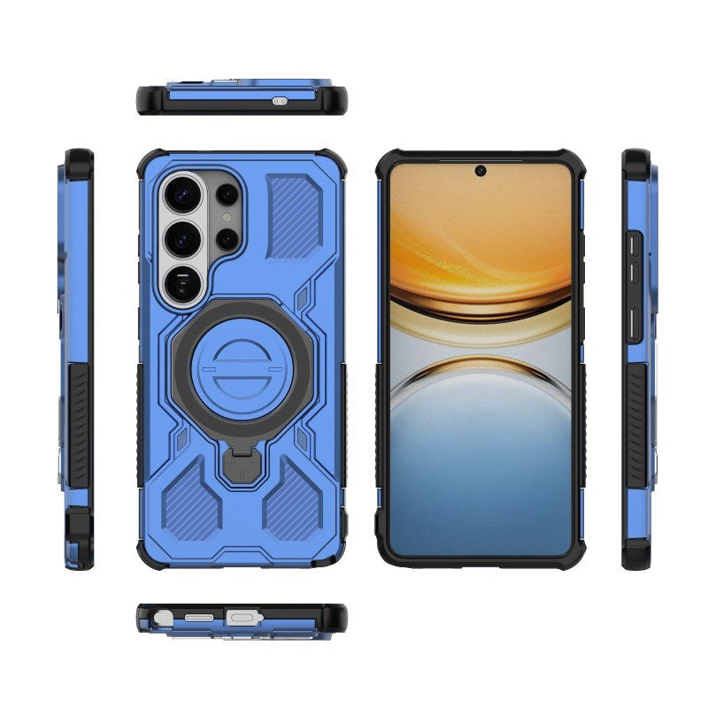 Samsung Galaxy S26 Ultra Håndverker Deksel med Kickstand - inkl. 2 x Skjermbeskyttere - Blå
