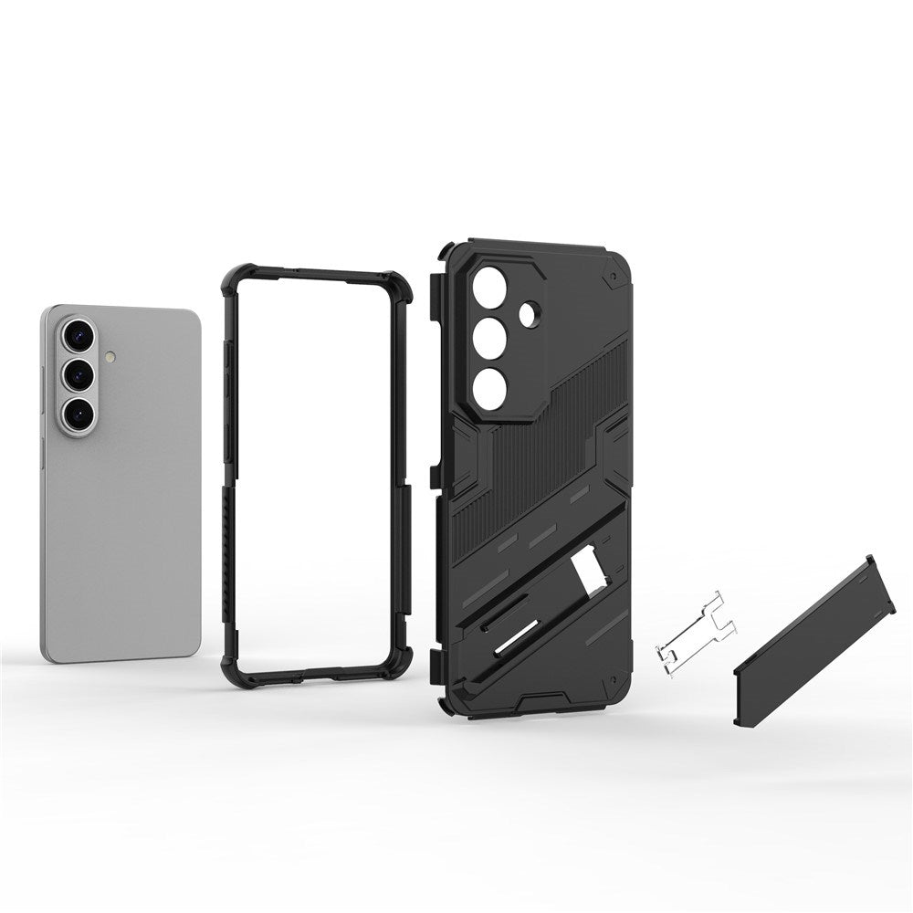Samsung Galaxy S26 EIDERWOOD Hybrid Håndverker Deksel m. Kickstand - Svart