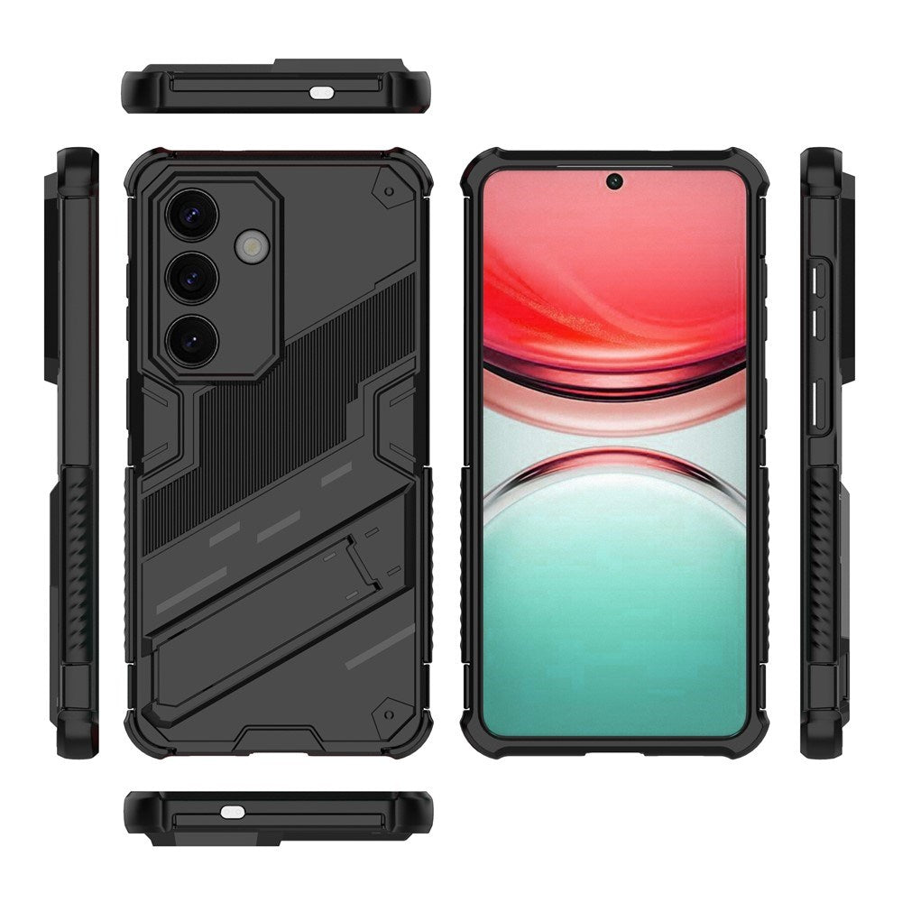 Samsung Galaxy S26 EIDERWOOD Hybrid Håndverker Deksel m. Kickstand - Svart
