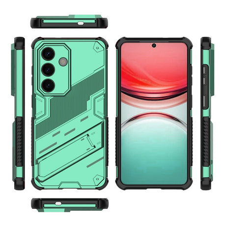 Samsung Galaxy S26 EIDERWOOD Hybrid Håndverker Deksel m. Kickstand - Grønn