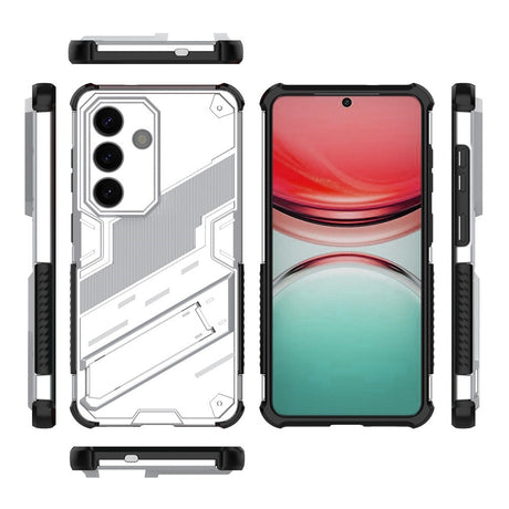 Samsung Galaxy S26 EIDERWOOD Hybrid Håndverker Deksel m. Kickstand - Hvit