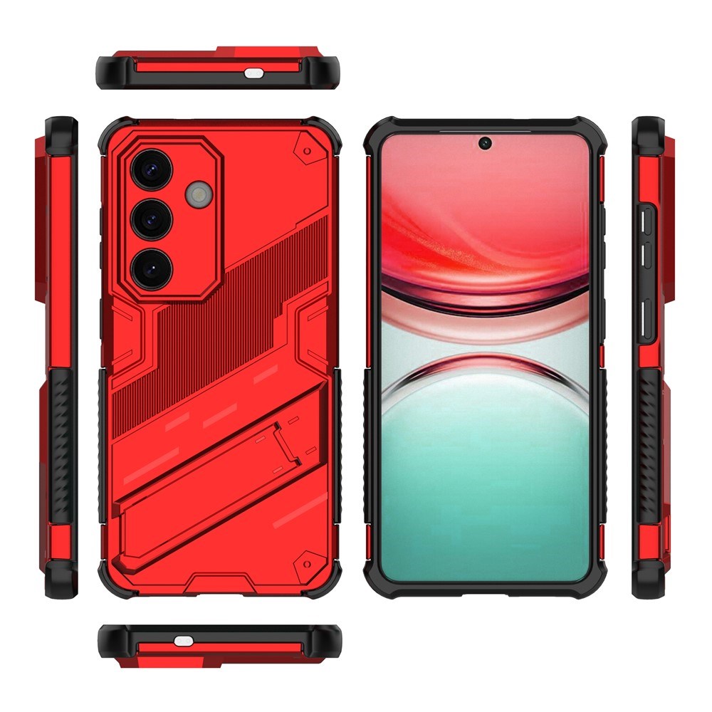 Samsung Galaxy S26 EIDERWOOD Hybrid Håndverker Deksel m. Kickstand - Rød