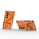 Samsung Galaxy S26 EIDERWOOD Hybrid Håndverker Deksel m. Kickstand - Oransje