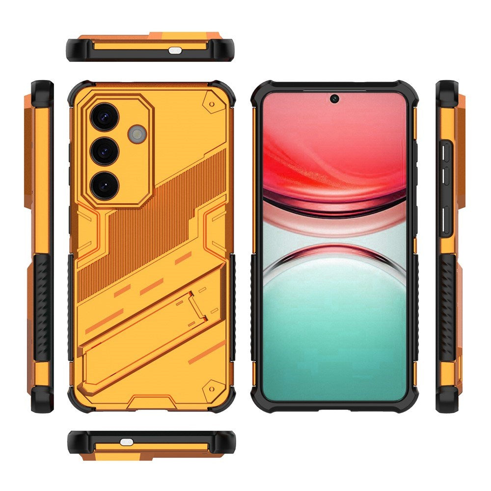 Samsung Galaxy S26 EIDERWOOD Hybrid Håndverker Deksel m. Kickstand - Oransje