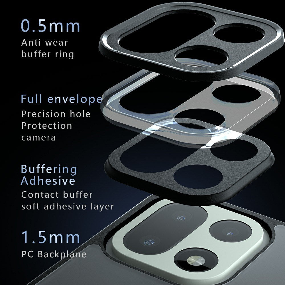 EIDERWOOD OnePlus 15 Matt MagSafe-Deksel – Transparent/Svart