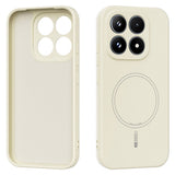 Xiaomi 17 Silikon Deksel - MagSafe  Kompatibel - Beige