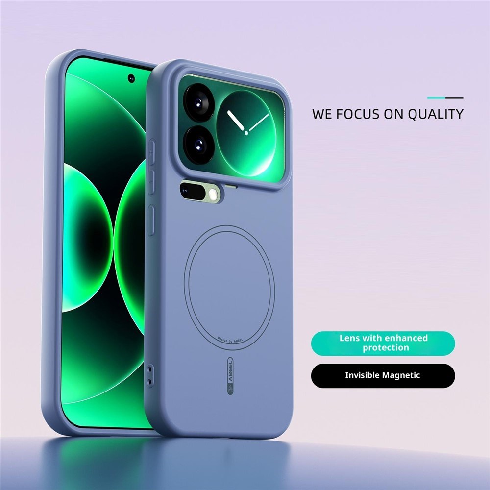 Xiaomi 17 Pro Silikon Deksel - MagSafe  Kompatibel - Blå