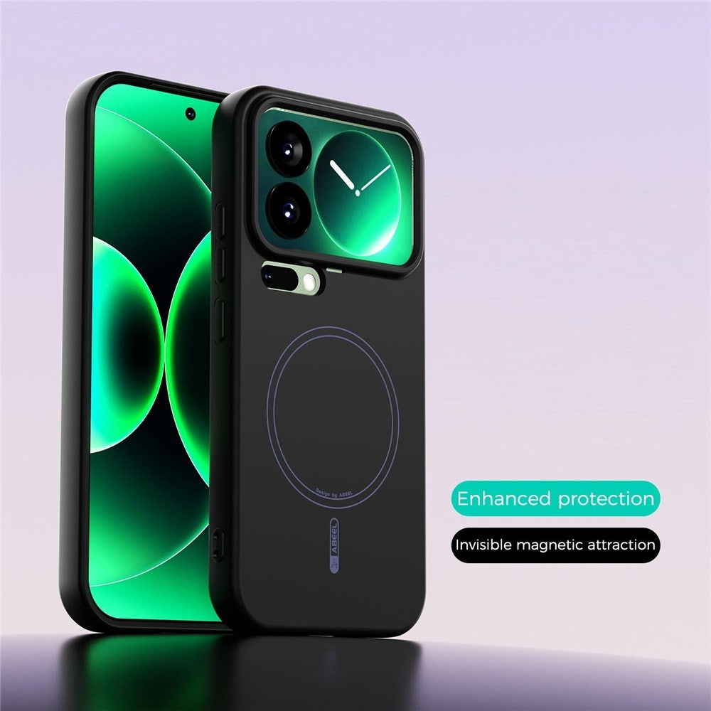 Xiaomi 17 Pro Silikon Deksel - MagSafe  Kompatibel - Svart